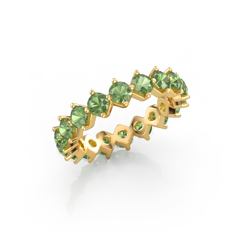 Bild von Vorsteckring Janie 3.4mm 585 Gold Turmalin grün 3.4 mm
