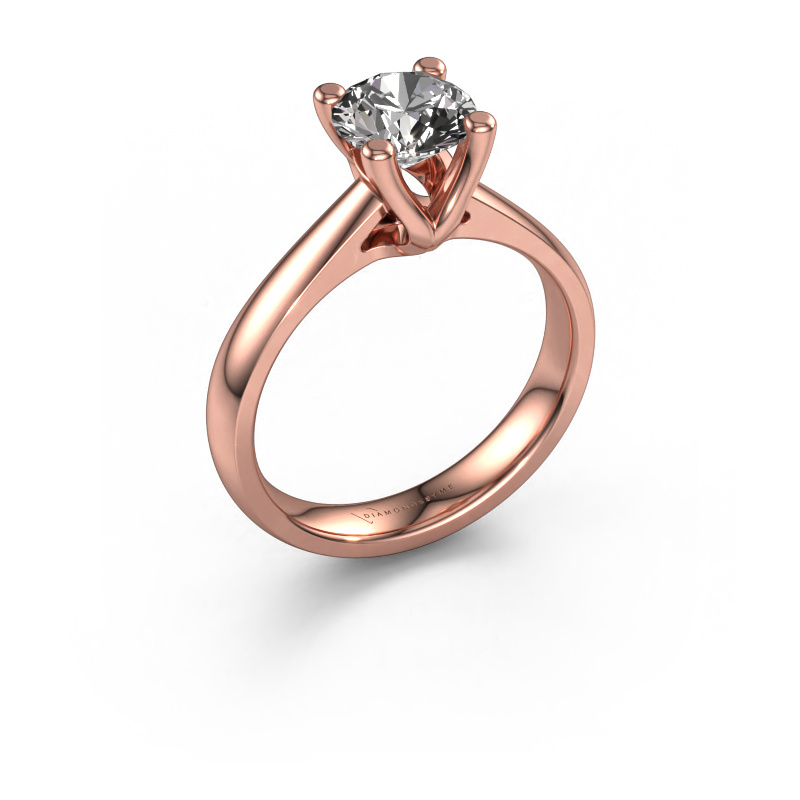 Image of Engagement ring Janna 1 585 rose gold Diamond 1.00 crt