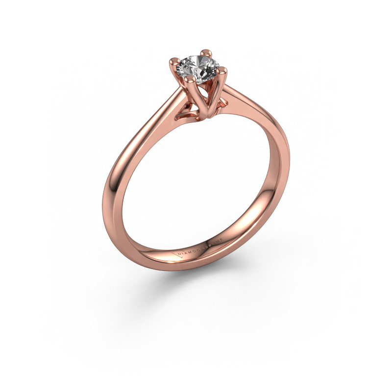 Bild von Verlobungsring Janna 1 585 Roségold Diamant 0.25 crt