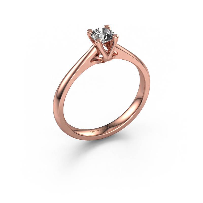 Bild von Verlobungsring Janna 1 585 Roségold Diamant 0.30 crt