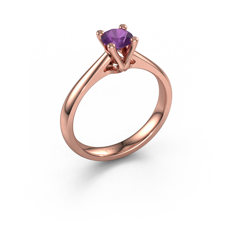 Bild von Verlobungsring Janna 1 585 Roségold Amethyst 5 mm