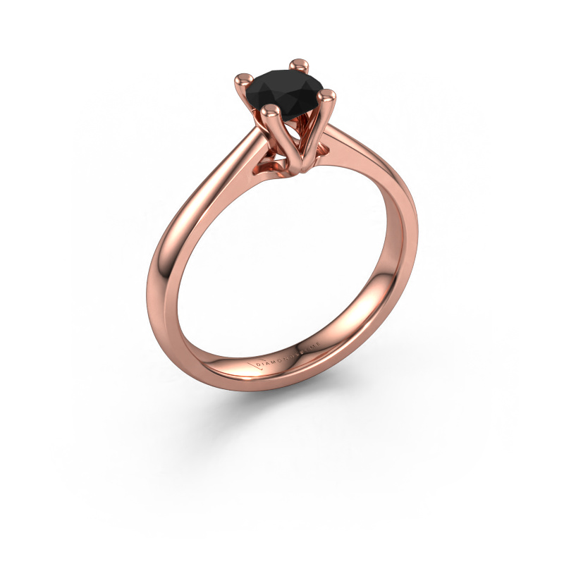 Bild von Verlobungsring Janna 1 585 Roségold Schwarz Diamant 0.60 crt