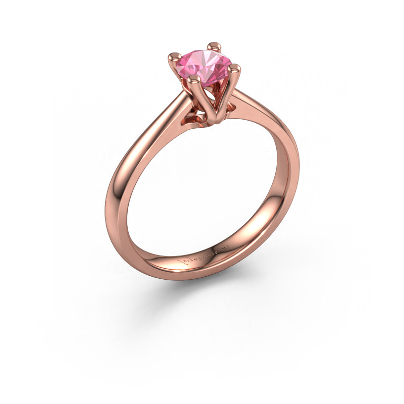 Bild von Verlobungsring Janna 1 585 Roségold Pink Saphir 5 mm