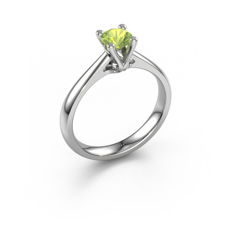 Image of Engagement ring Janna 1 950 platinum Peridot 5 mm
