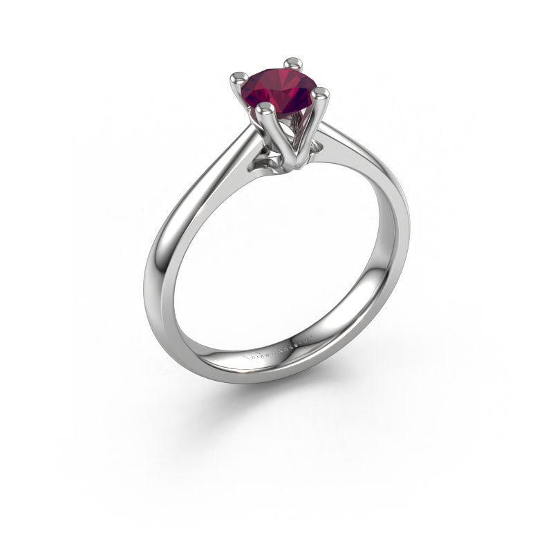Image of Engagement ring Janna 1 950 platinum Rhodolite 5 mm