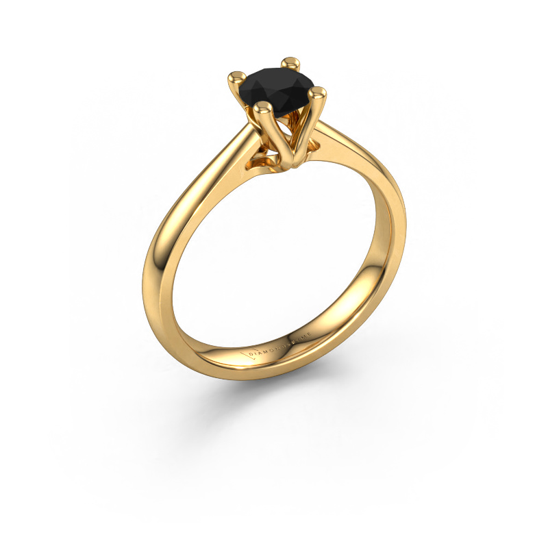 Image of Engagement ring Janna 1 585 gold Black diamond 0.60 crt