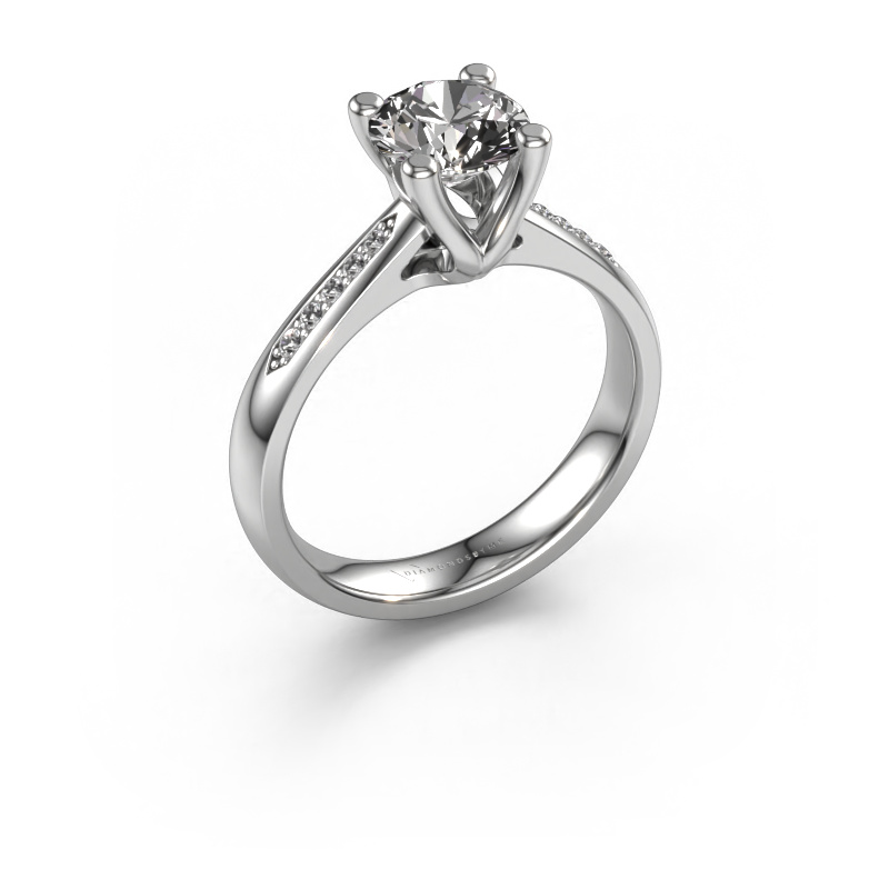 Image of Promise ring Janna 2 585 white gold Diamond 1.077 crt