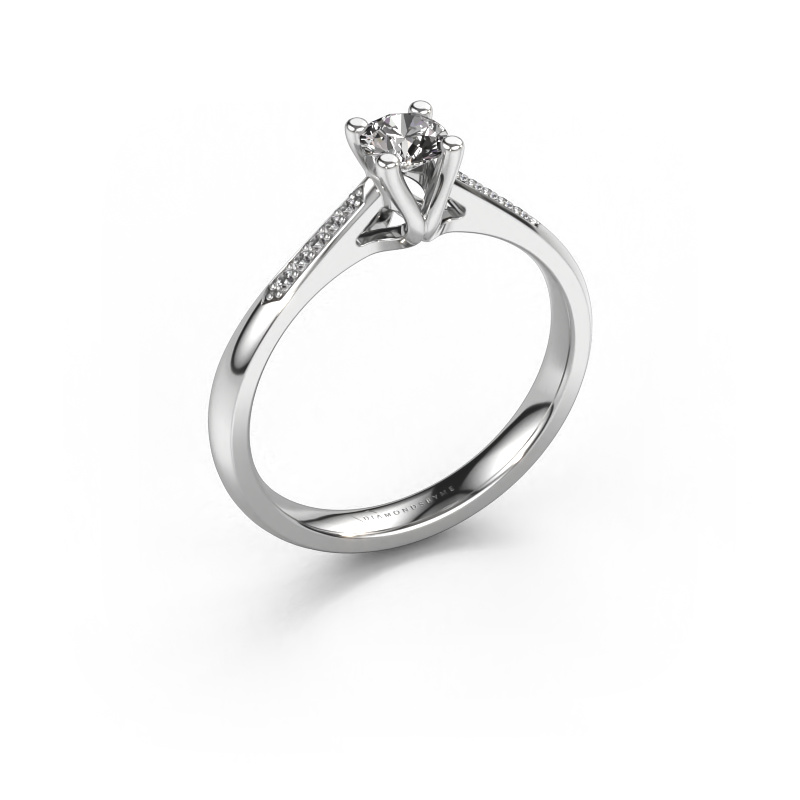 Image of Promise ring Janna 2 585 white gold Diamond 0.299 crt