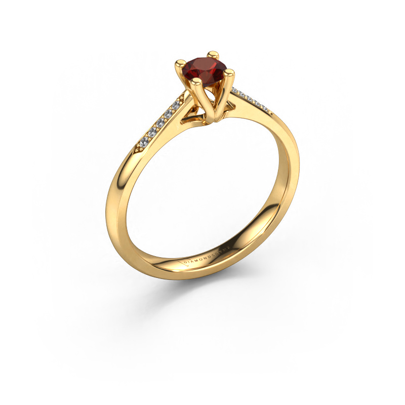 Bild von Verlobungsring Janna 2 585 Gold Granat 4 mm