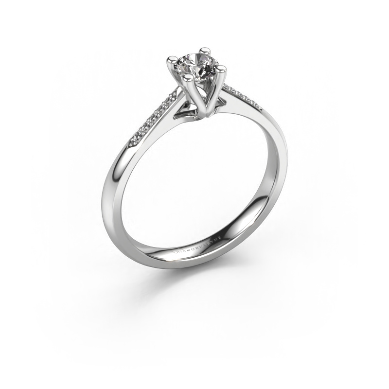 Image of Promise ring Janna 2 950 platinum Diamond 0.349 crt