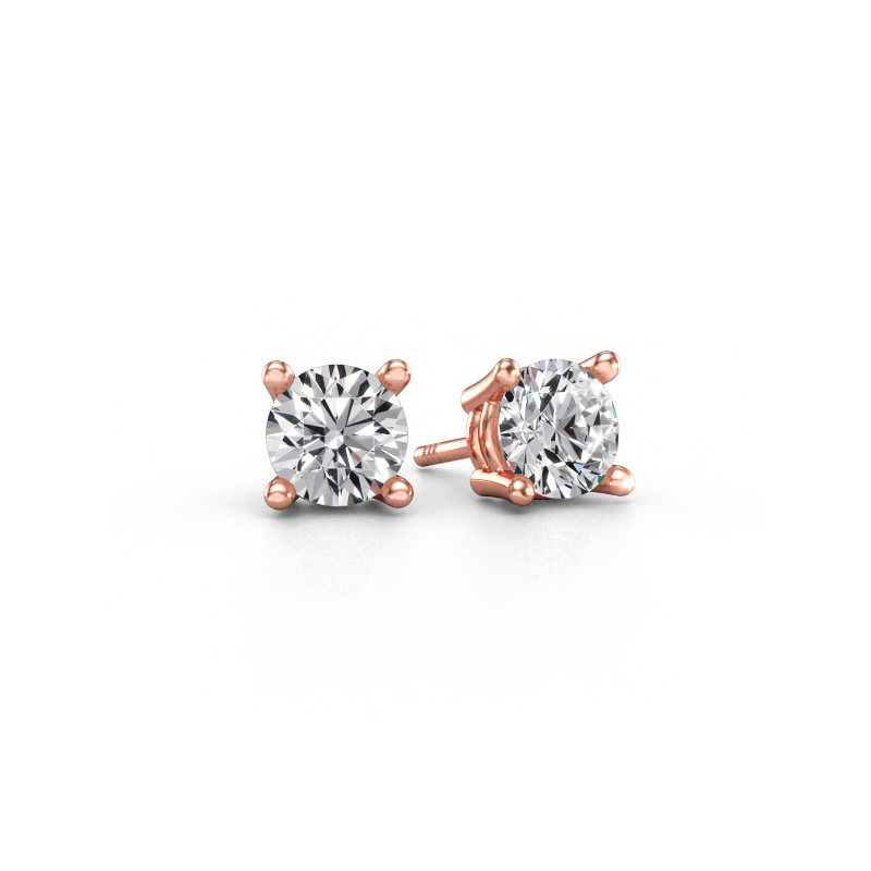 Immagine di Orecchini a lobo Jannette 585 oro rosa Diamante 1.40 crt
