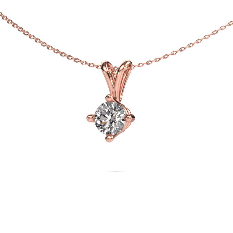 Image of Pendant Jannette 585 rose gold Diamond 1.00 crt