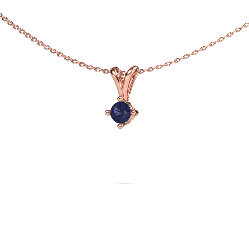 Image of Pendant Jannette 585 rose gold Sapphire 4 mm
