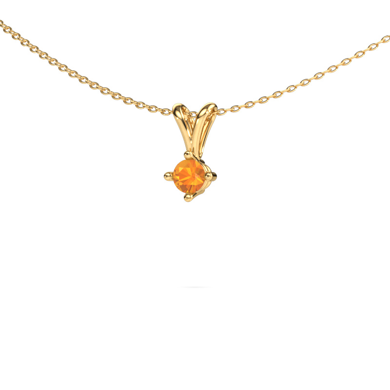 Image of Pendant Jannette 585 gold Citrin 4 mm