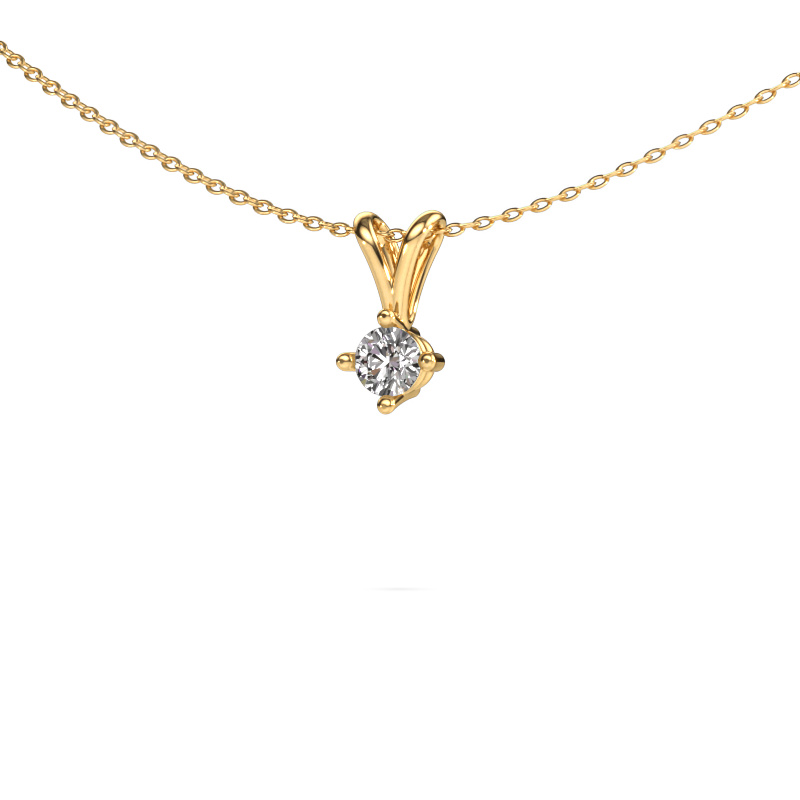 Image of Pendant Jannette 585 gold Custom diamond 4 mm