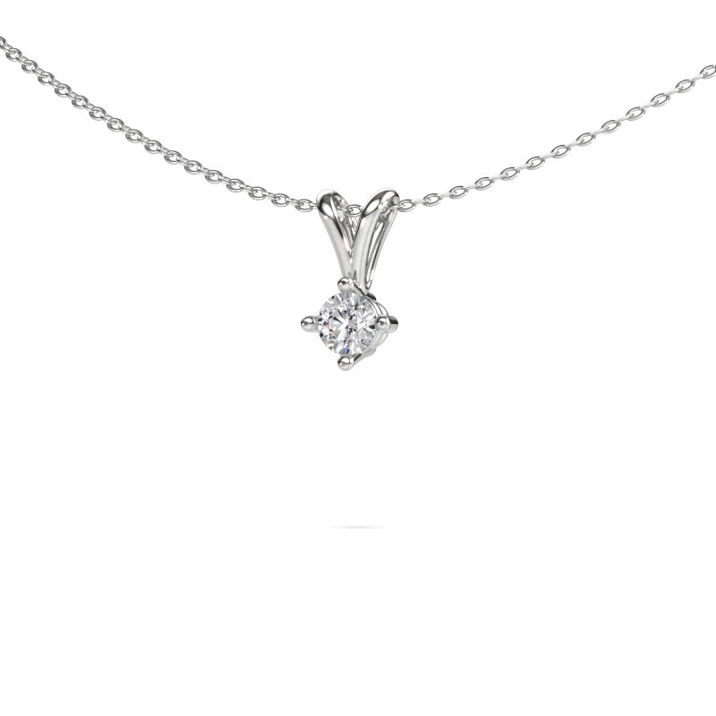 Image of Pendant Jannette 950 platinum Diamond 0.30 crt