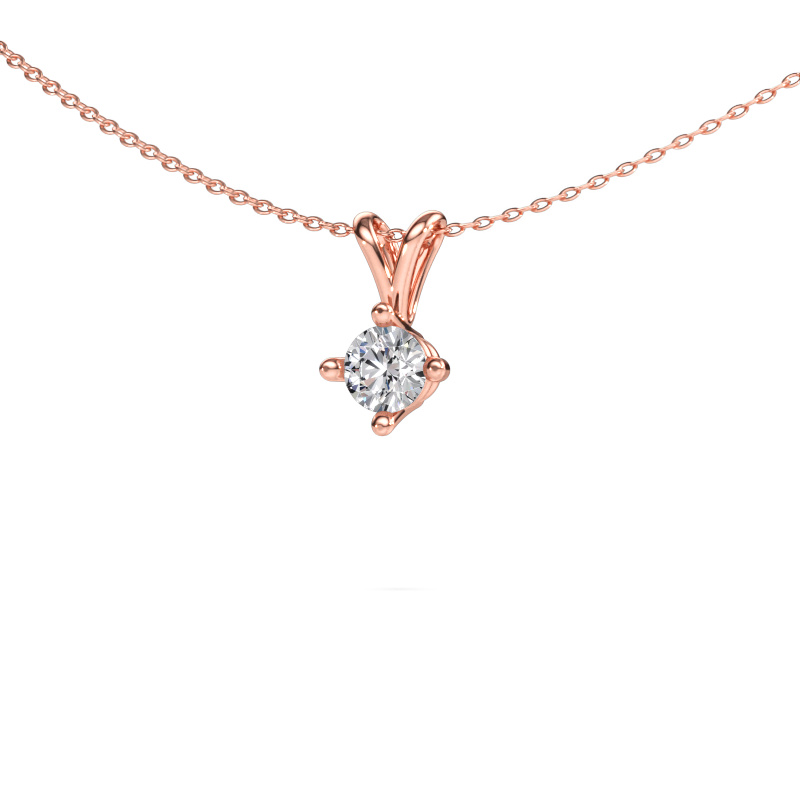 Image of Pendant Jannette 585 rose gold Diamond 0.50 crt