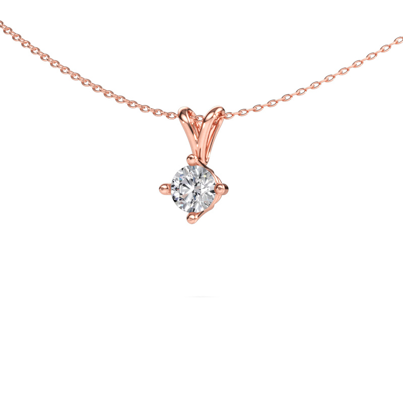 Image of Pendant Jannette 585 rose gold Diamond 0.70 crt