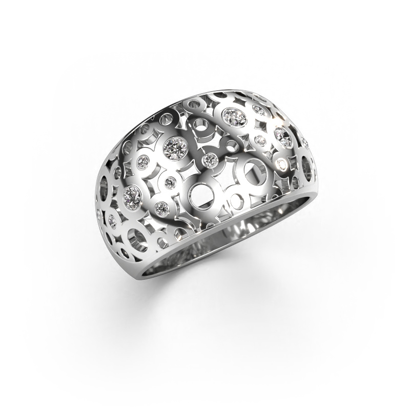 Image of Ring Jaylinn 585 white gold Zirconia 2.2 mm