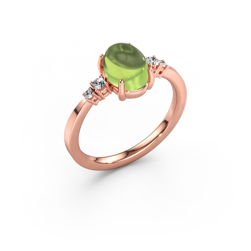 Bild av Ring Jelke 585 roséguld Peridot 8x6 mm