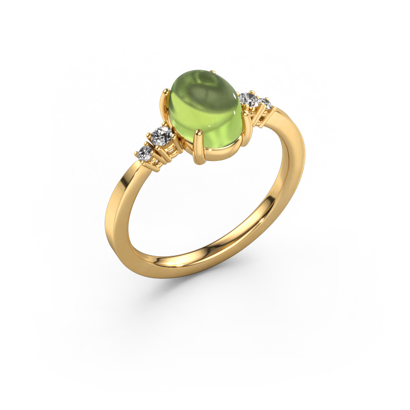 Image of Ring Jelke 585 gold Peridot 8x6 mm