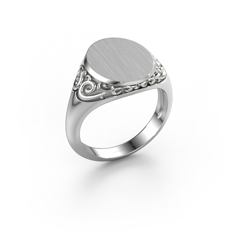 Image of Signet ring Sheilah 3 950 platinum