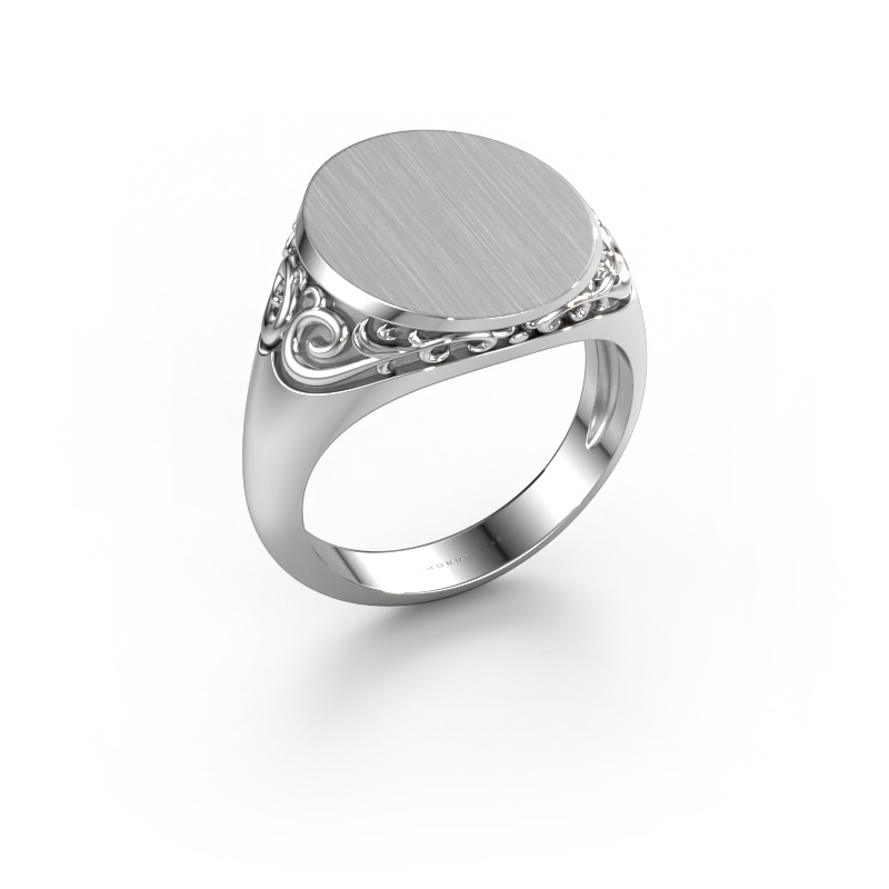 Image of Men's ring Jelle 4 585 white gold