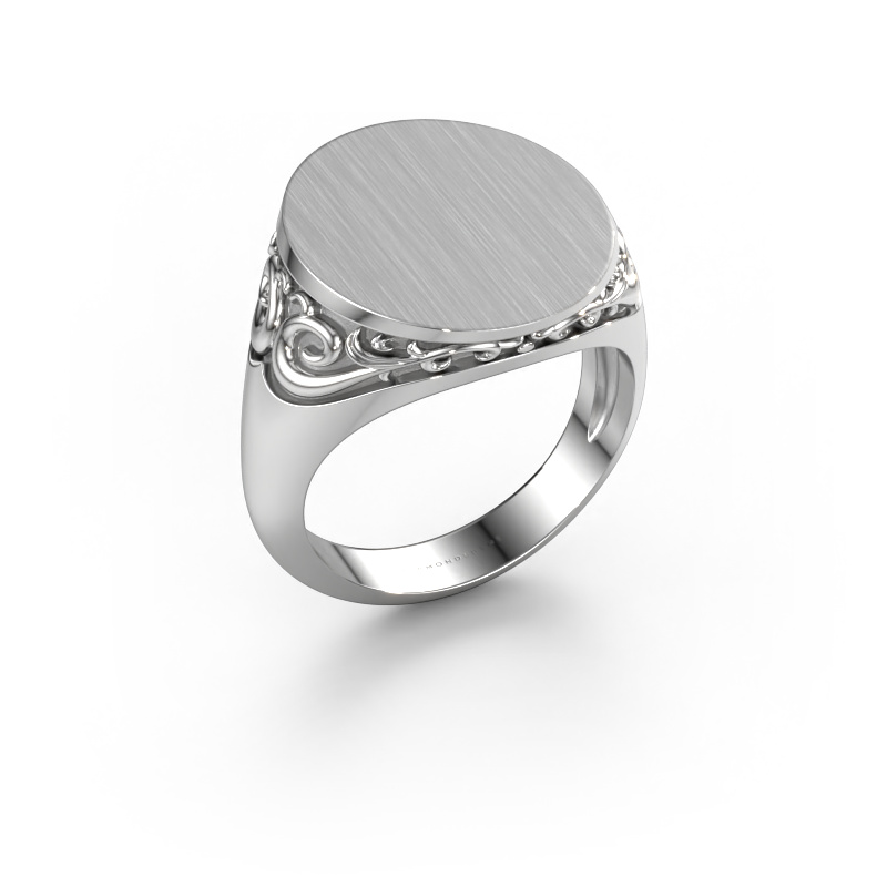 Image of Men's ring Jelle 5 585 white gold