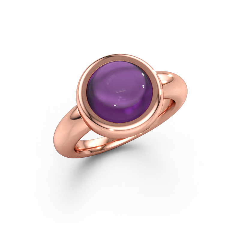 Bild av Ring Jenae 585 roséguld Ametist 10 mm