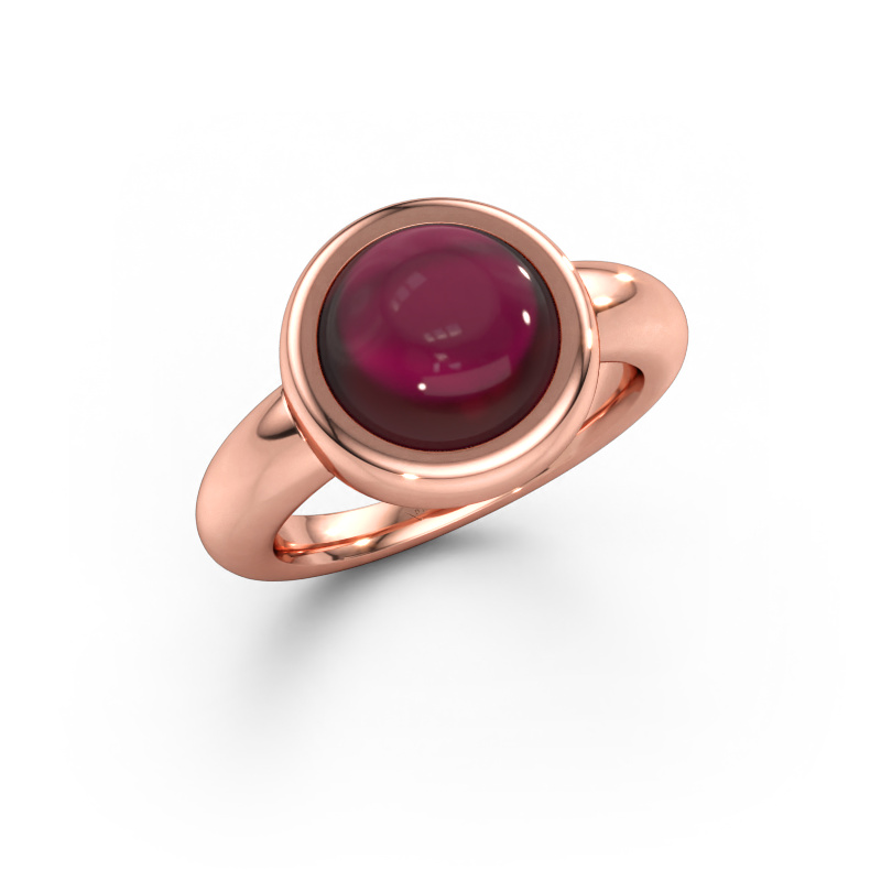 Immagine di Anello Jenae 585 oro rosa Granato 10 mm