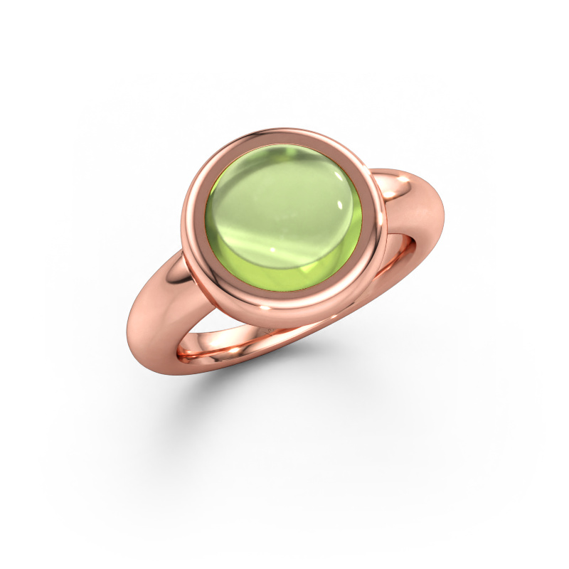 Immagine di Anello Jenae 585 oro rosa Peridoto 10 mm