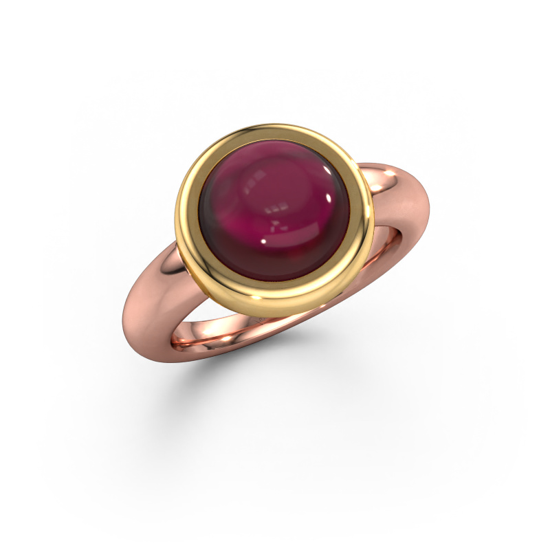 Image of Ring Jenae 585 rose gold Garnet 10 mm