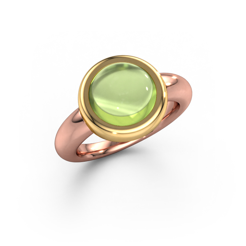 Bild von Ring Jenae 585 Roségold Peridot 10 mm