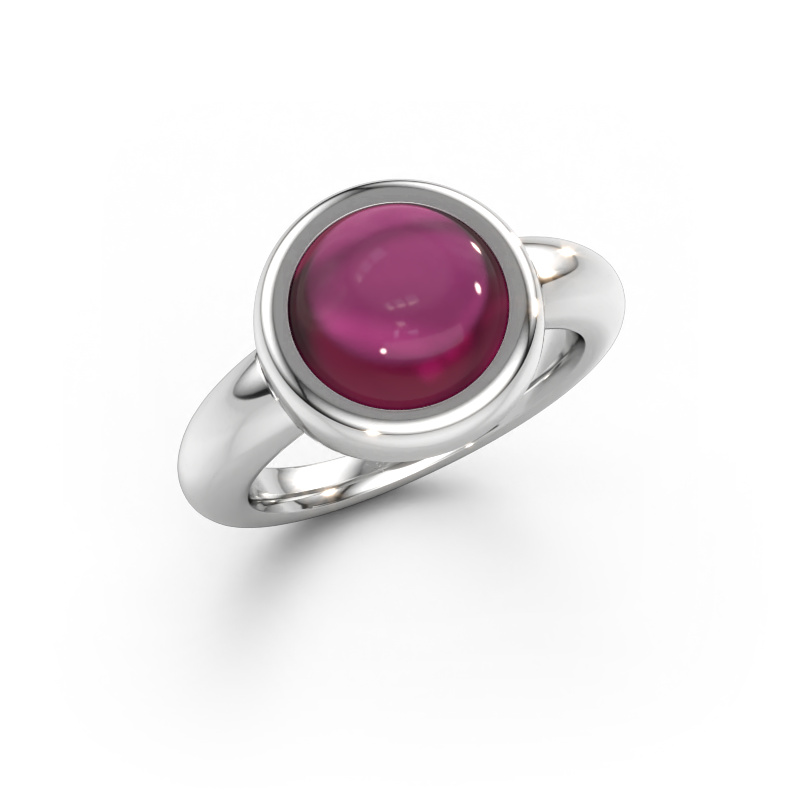 Bild av Ring Jenae 585 vitt guld Rodolit 10 mm