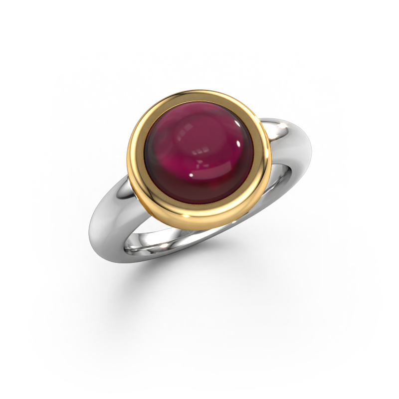 Image of Ring Jenae 585 white gold Garnet 10 mm