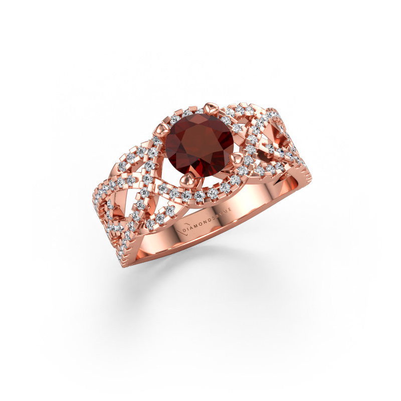 Bild av Ring Jeni 585 roséguld Granat 6.5 mm