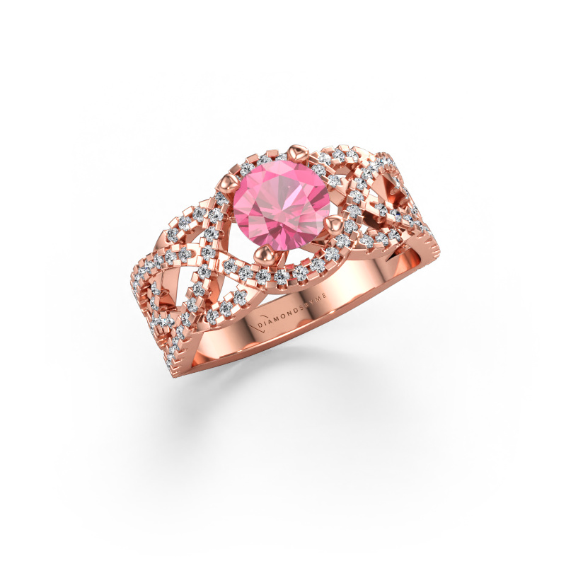 Bild av Ring Jeni 585 roséguld Rosa safir 6.5 mm