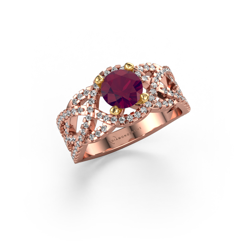 Bild von Ring Jeni 585 Roségold Rhodolit 6.5 mm