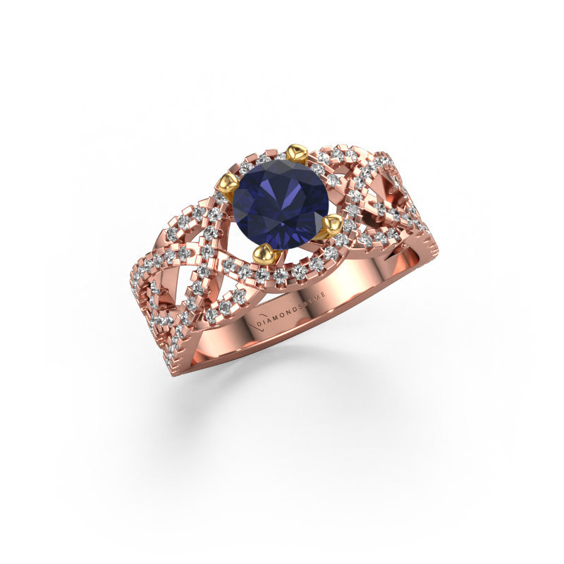 Image of Ring Jeni 585 rose gold Sapphire 6.5 mm