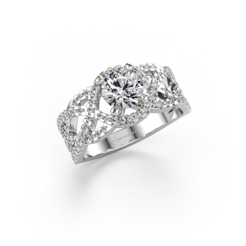 Immagine di Anello Jeni 585 oro bianco Diamante lab grown 1.523 crt