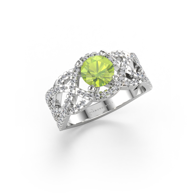 Bild von Ring Jeni 585 Weißgold Peridot 6.5 mm