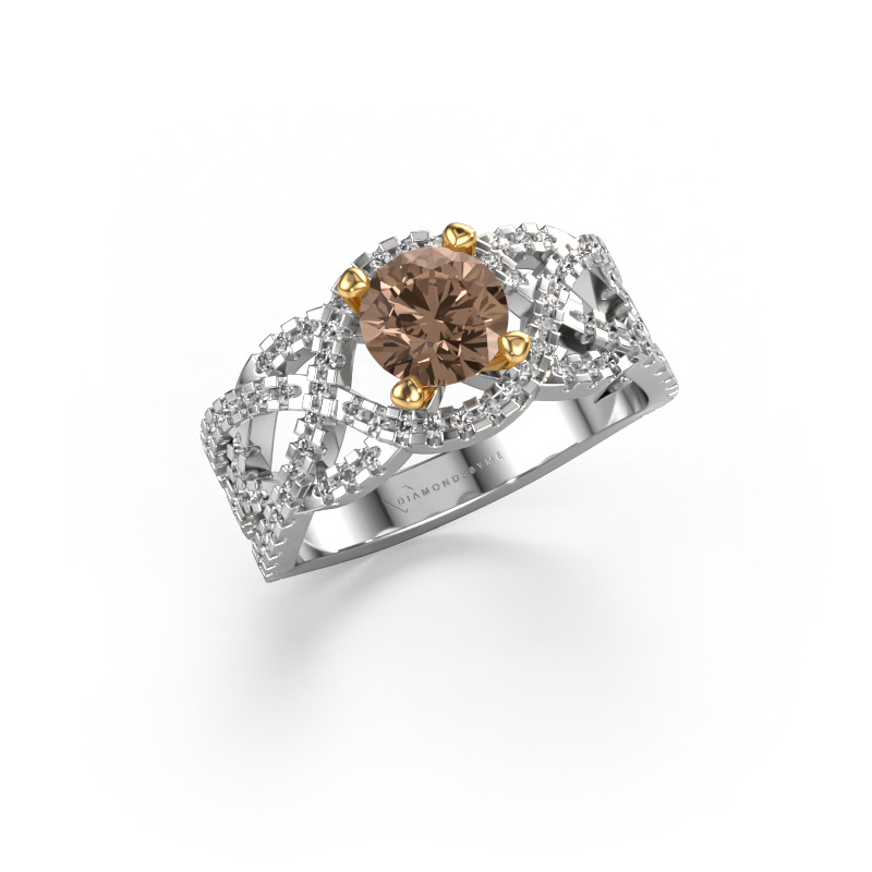 Image of Ring Jeni 585 white gold Brown diamond 1.523 crt