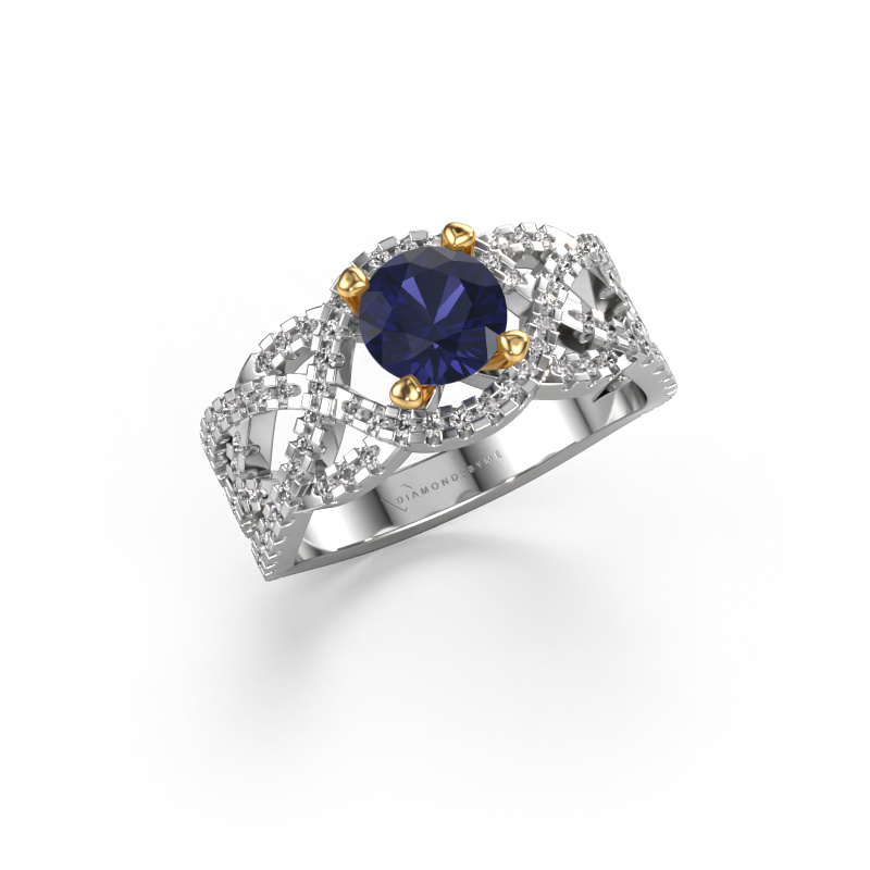 Image of Ring Jeni 585 white gold Sapphire 6.5 mm