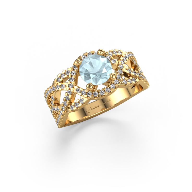 Bild von Ring Jeni 585 Gold Aquamarin 6.5 mm