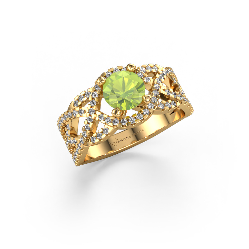 Image of Ring Jeni 585 gold Peridot 6.5 mm