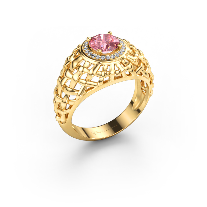 Immagine di Anello da mignolo Jens 585 oro Diamante lab grown rosa 6.5 mm