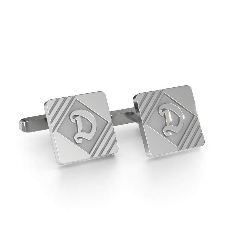 Image of Cufflinks Jerom 585 white gold