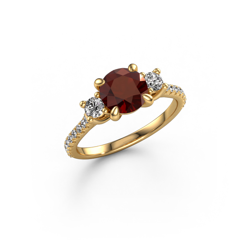 Bild von Verlobungsring Jesica 585 Gold Granat 6.8 mm