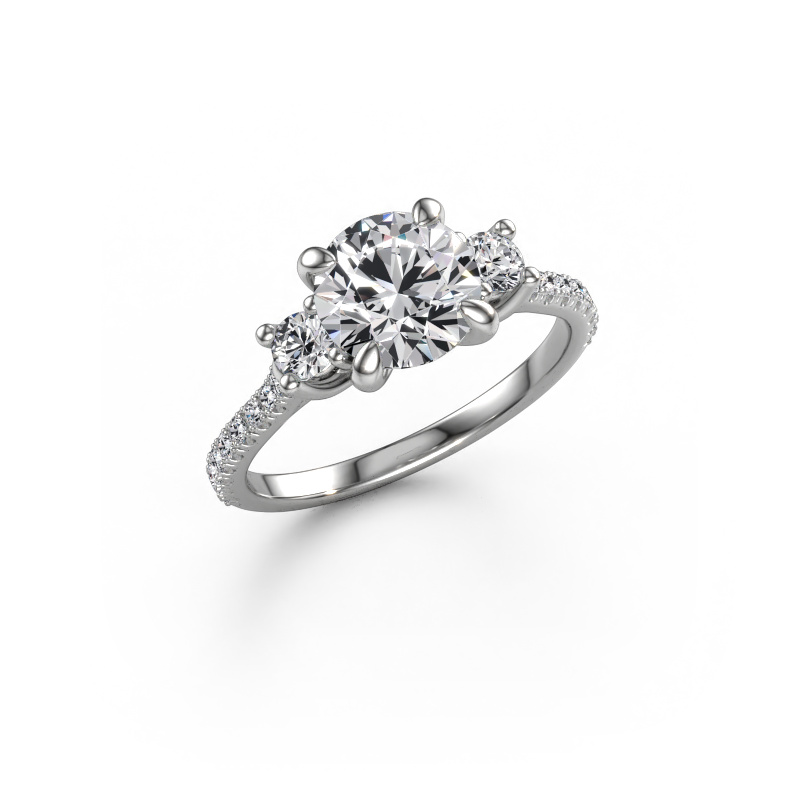 Bild von Verlobungsring Jesica 585 Weißgold Diamant 1.88 crt