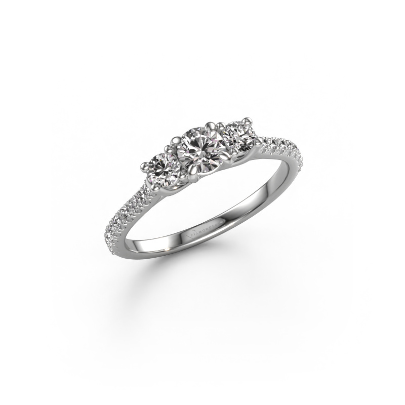 Image of Engagement ring Jesica 585 white gold Diamond 0.680 crt